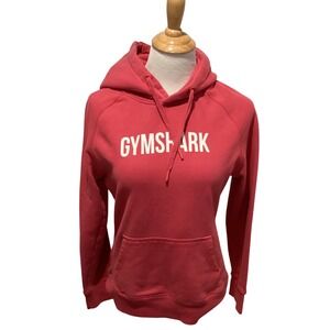 Gymshark Womens Apollo Hoodie Pink Logo Pullover Sweatshirt Medium